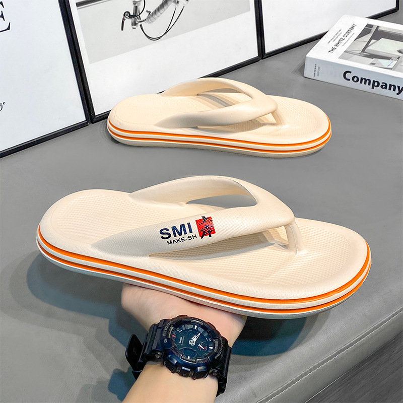 Eva Flip-Flops with Poop Feeling, Summer High-End Men's Simple Casual Korean Style Clip-On Cross-Border Cool Slipper