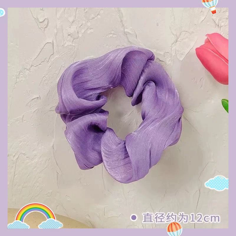 Резинка для волос (фиолетовая) от Purple, корейский стиль, широкий цветовой диапазон, мягкий материал из нескольких тканей