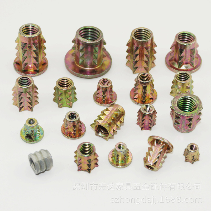 专业生产6厘沉头螺母四厘合金螺母环保刺母家具螺母家具配件
