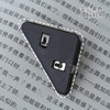 Transparent triangle clip Simple Wind Book Filter Corner Clamp Small Bills Pickled Office Stationery Triangle Plane