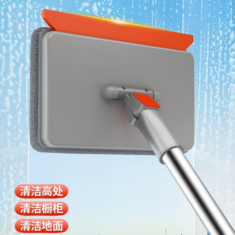 新款懒人专用保洁迷你免手洗多功能踢脚线擦玻璃拖地平板批发