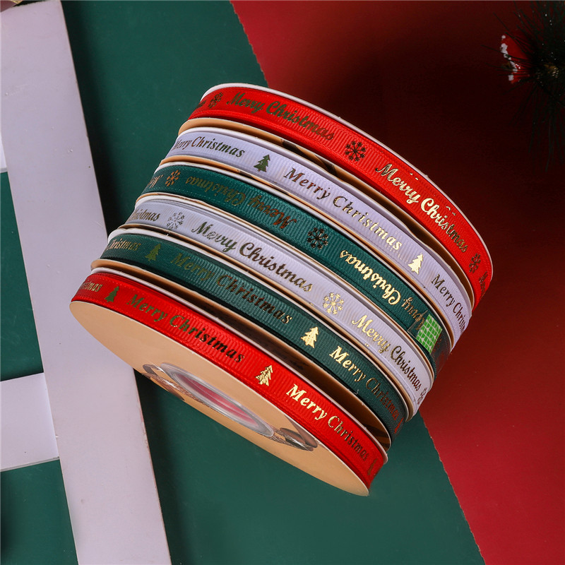 Wholesale 1cm Christmas Ribbon, Cake Gift Flower Decoration DIY Gift Tying Ribbon Wholesale