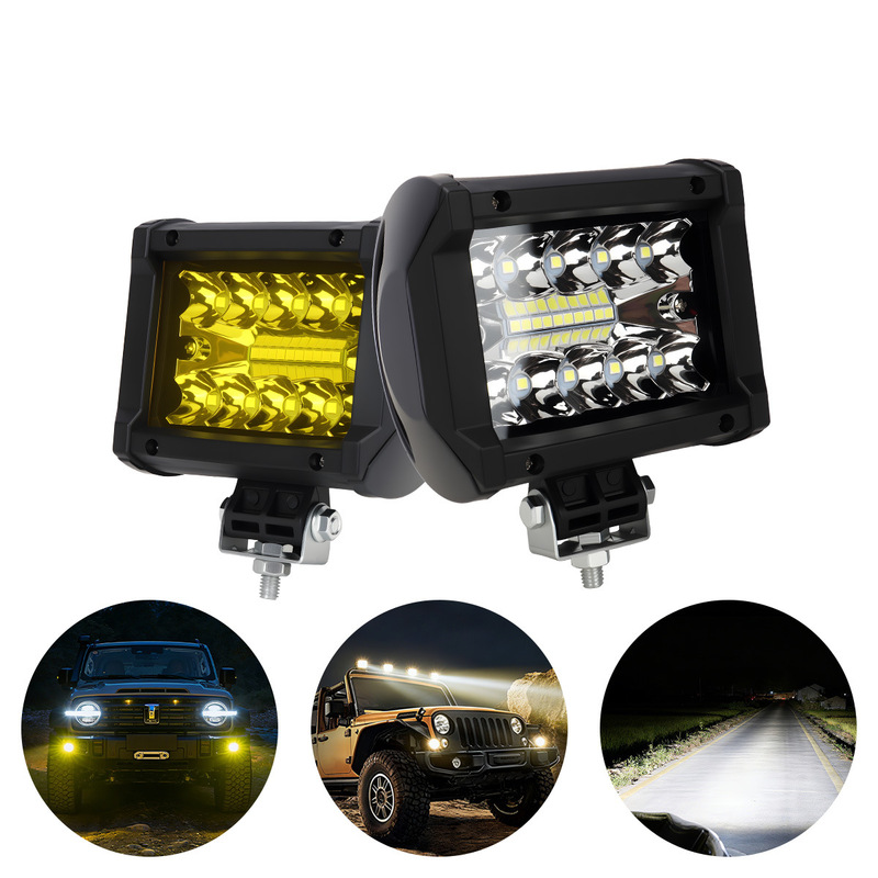 12V 車 LED 三眼 20LED 作業灯外部補助メンテナンスライト 60 ワットオートバイオフロード車修正スポットライト|undefined