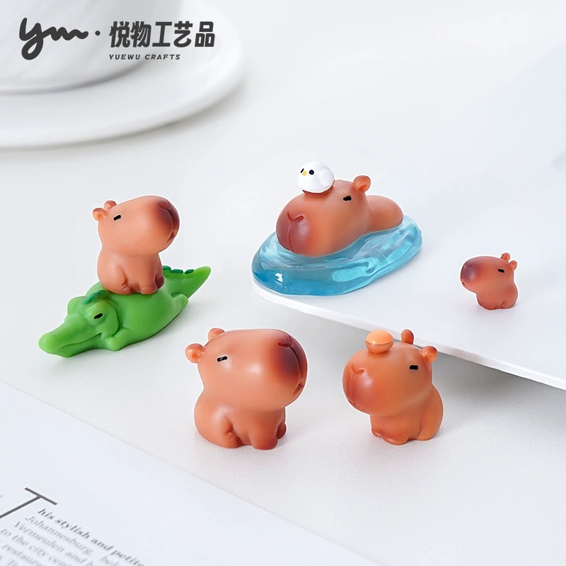 Творческий может любить Капибара diy украшение слепых коробок мешков подвесные аксессуары микро-ландшафтный автомобиль