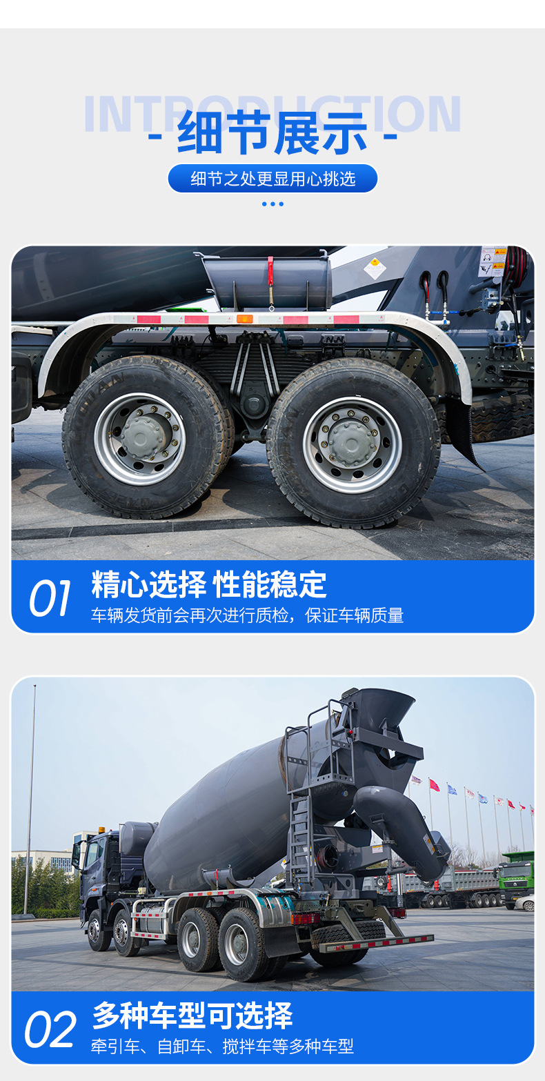 Cross-border export of China Heavy Duty Truck Haohan NX 12-cubic-meter 8X4 concrete mixer truck mixing tank