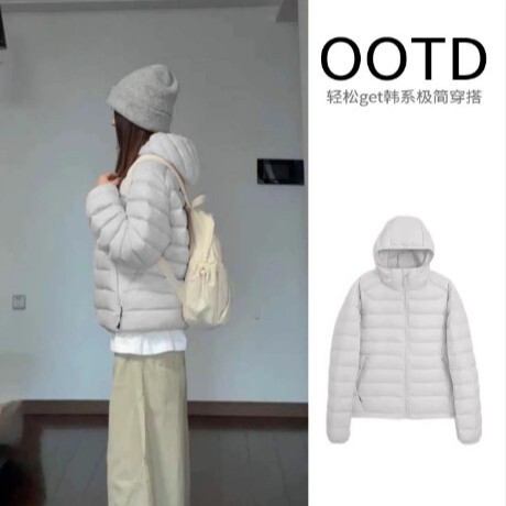 Hooded Lightweight down Jacket for Women, 2025 New Style, Warm and Thickened Duck down Cotton Coat, Winter Women's Top Hooded Lightweight down Jacket for Women, 2025 New Style, Warm and Thickened Duck down Cotton Coat, Winter Women's Top
