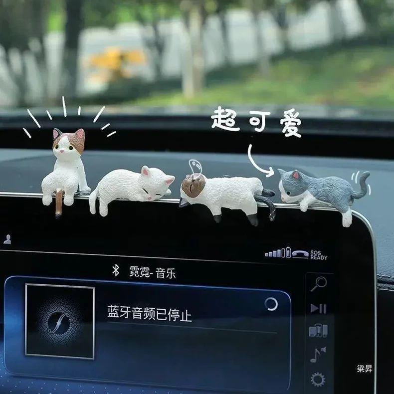 Cute Cat Video Doorbell Screen Small Ornaments Intercom Phone Cover Ugly Home Decoration Cartoon Decoration