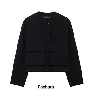 HH158494TI Autumn New European and American Cross-border Women's Street Fashion Pocket Jacket Coat