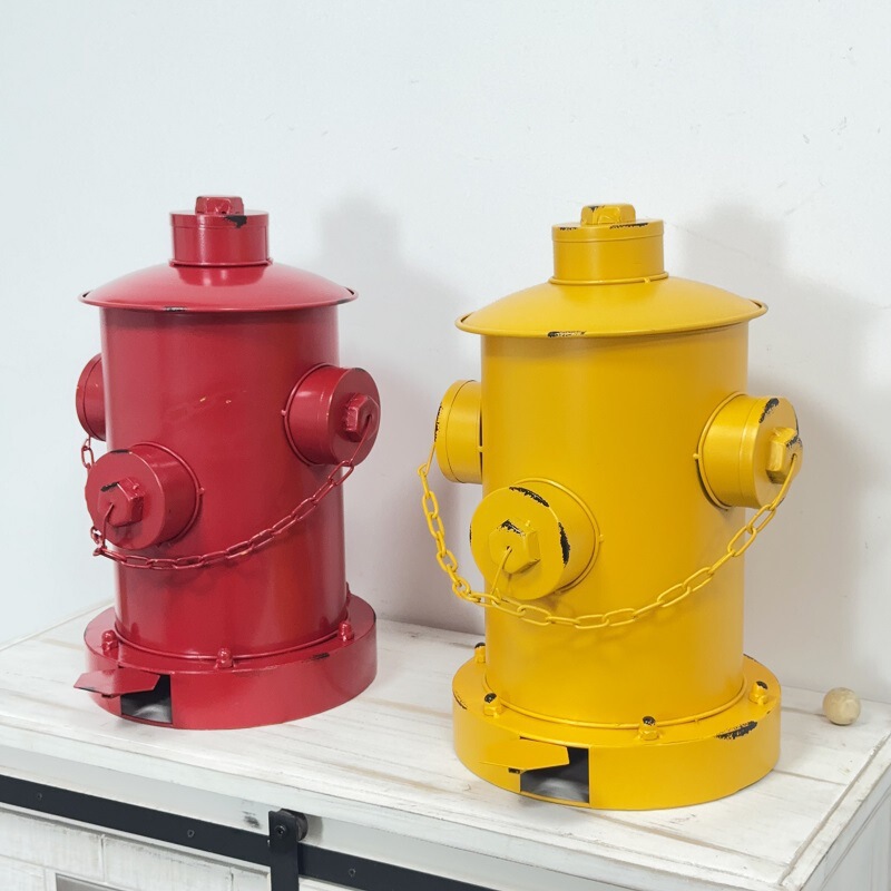 Creative Trash Can with Pedal, Covered Retro Iron Fire Hydrant, Bar, Internet Cafe, Small Storage Bucket, Ornaments Creative Trash Can with Pedal, Covered Retro Iron Fire Hydrant, Bar, Internet Cafe, Small Storage Bucket, Ornaments
