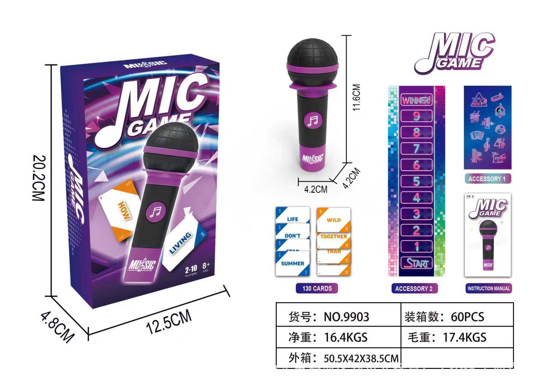 Juegos de canto transfronterizos Karaoke Juegos de mesa Lucky Egg ExciGrab The Mic