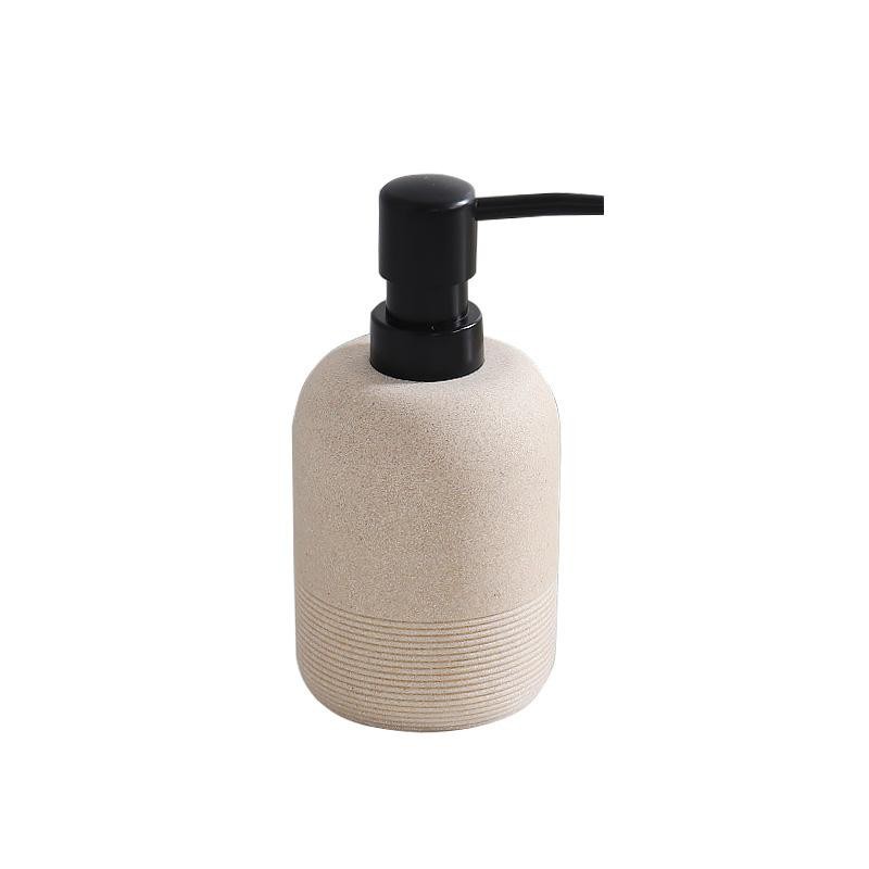 Juego de baño de arena y grava creativa nórdica, suministros de baño de hotel, botella de loción, botella de desinfectante de tocador, decoración de bandeja