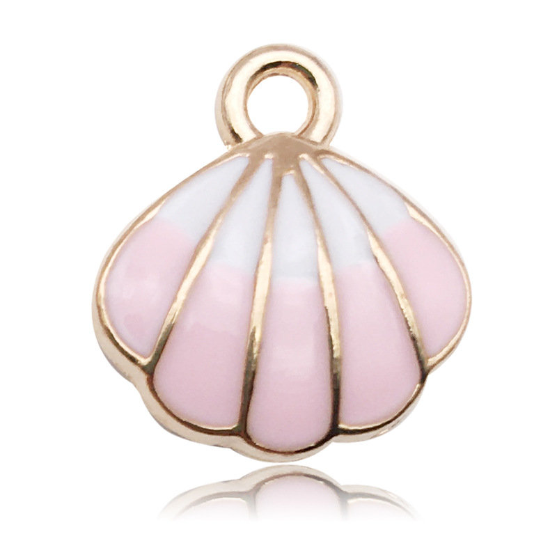 3g Weight Pendant Jewelry Making Type DIY Jewelry Accessories Classification 1 Piece Quantity Alloy Material Shell Pattern Enamel, Plating Design Cartoon Style Style 1 Piece Alloy Shell Pendant 6