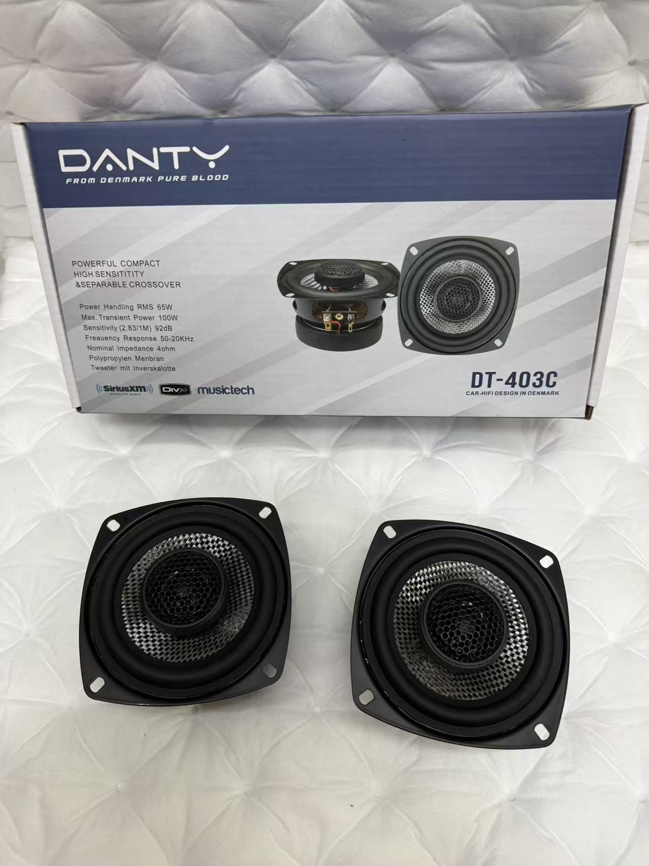 Danish Car Audio Speakers 4.5inch Coaxial Car Speakers Tweeter Heavy Bass Lossless Modification