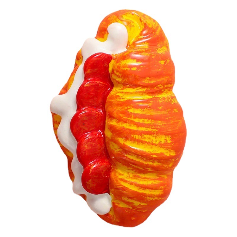 Tarjeta grande comida y jugar DIY refrigerador pegatinas accesorios resina simulación Gourmet Egg Tart Freidora juguetes creativos play House Accesorios