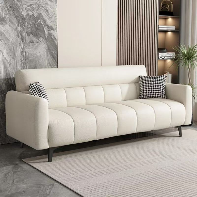 Folding Sofa Bed with Cat-Scratch-Resistant Leather, Dual-Purpose, 2025 New Model, Simple Modern Folding Sofa Bed
