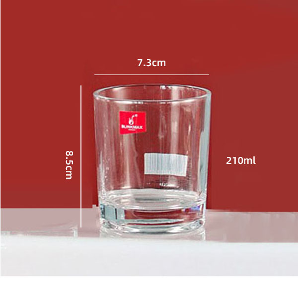 Lizun taza de agua de vidrio transparente taza de leche copa de vino blanco copa de cerveza taza de comedor redonda taza cuadrada engrosada taza recta