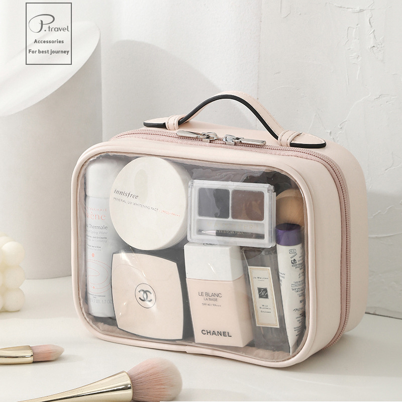 Bolsa de cosméticos de gran capacidad para mujeres 2023 nueva bolsa de lavado impermeable portátil partición cosmética bolsa de almacenamiento traje de viaje