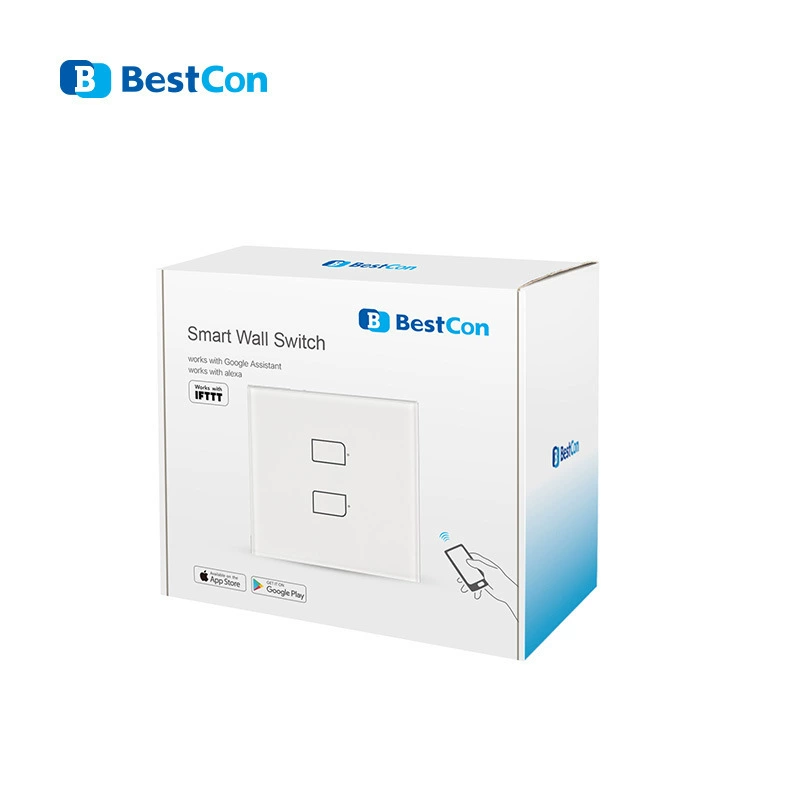 BroadLink Bolian TC2S настенный выключатель для умного дома с одним пожаром Поддержка дистанционного управления временем Alexa