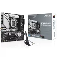 Материнская плата для настольного ПК ASUS PRIME B760M-A WIFI D4, совместима с 13‑м поколением процессоров, например 13400F