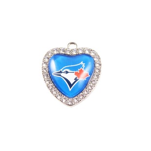 Mlb Toronto Blue Jays Necklace Pendant Professional Baseball Joint Toronto Blue Bird Peach Heart Pendant