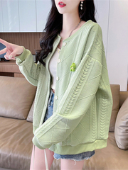 早秋棒球服外套女秋季韩版宽松大码女装设计感小众薄款开衫卫衣潮