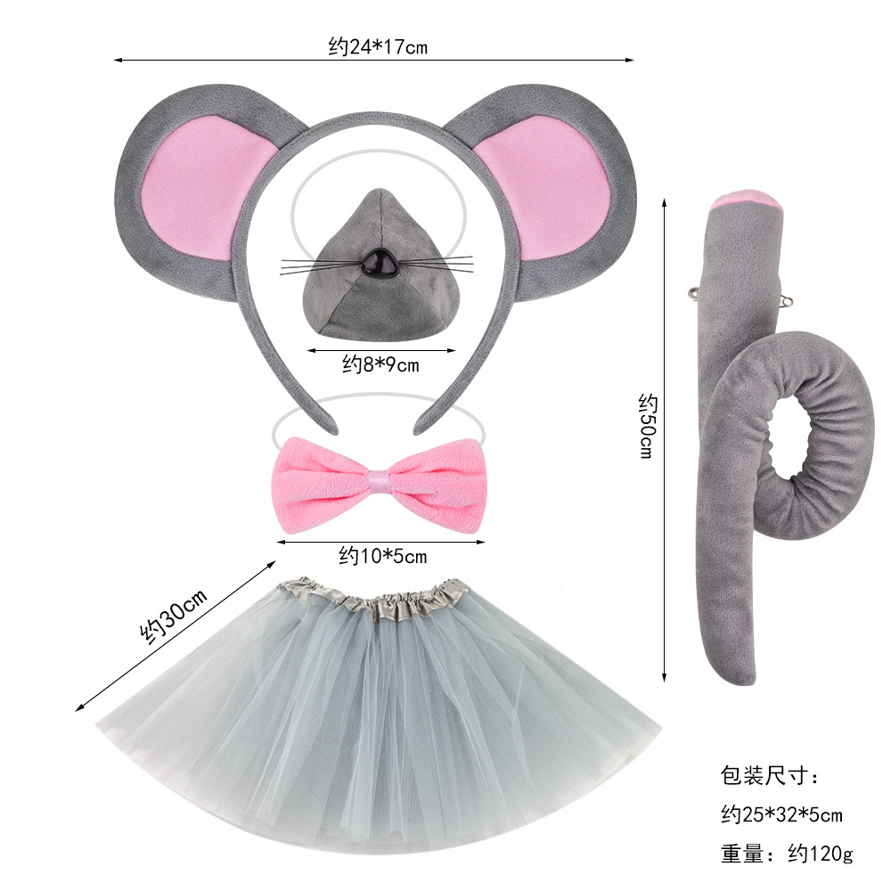 Nuevo tocado de animales de Halloween suministro transfronterizo Venta caliente diadema de ratón lindo Mickey Mouse diadema oreja