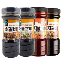 韩国进口清净园烤肉酱烤排酱840g瓶装腌制烤肉烧烤酱料韩式烤肉酱