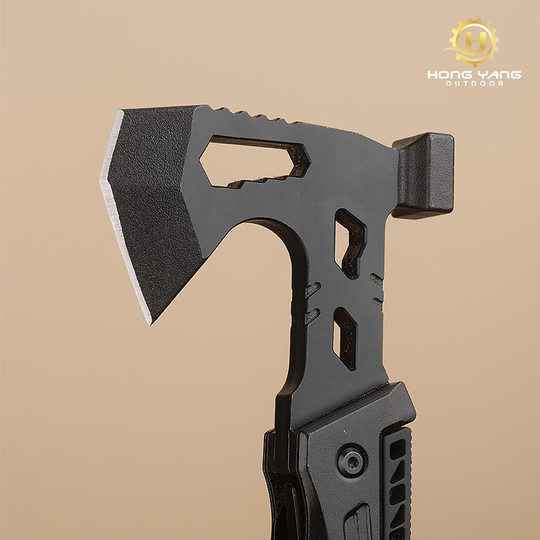 Outdoor Multi-function tool combination axe hammer folding portable portable survival hammer survival wrench knife