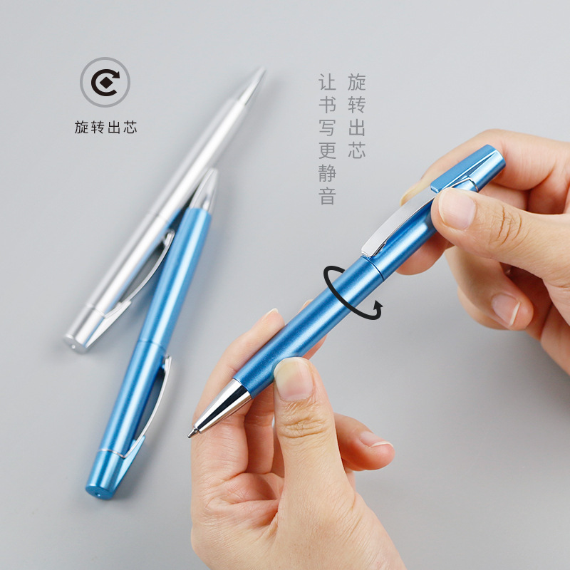 Xiefu plástico bolígrafo de impresión logotipo creativo bolígrafo neutro al por mayor bolígrafo azul y negro de 0.5 mm
