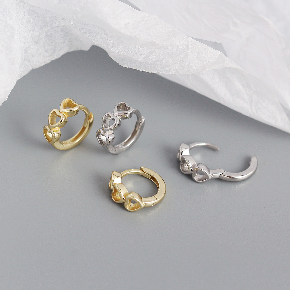 Heart No Inlaid Plating Earrings display picture 6