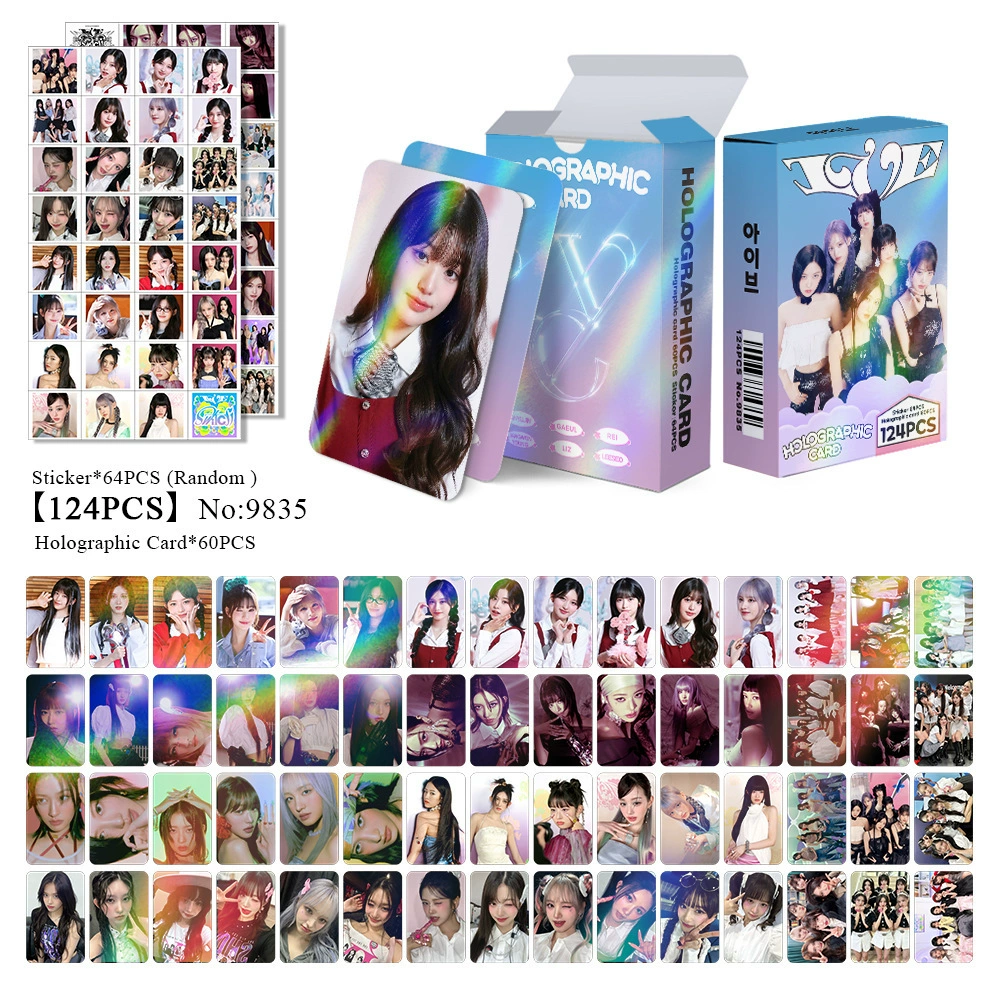 New Model Exclusively for Foreign Trade: 124 Holographic Cards, Total Chain Gidle Str Bptwice Celebrity Merchandise Lomo Small Cards