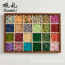 直播抖音天然石款式集合玛瑙石水晶珠手工diy手链配珠材料包提溜