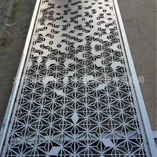 Stainless steel metal partition laser cutting hollow decorative plate stair guardrail panel facade a variety of patterns can be selected