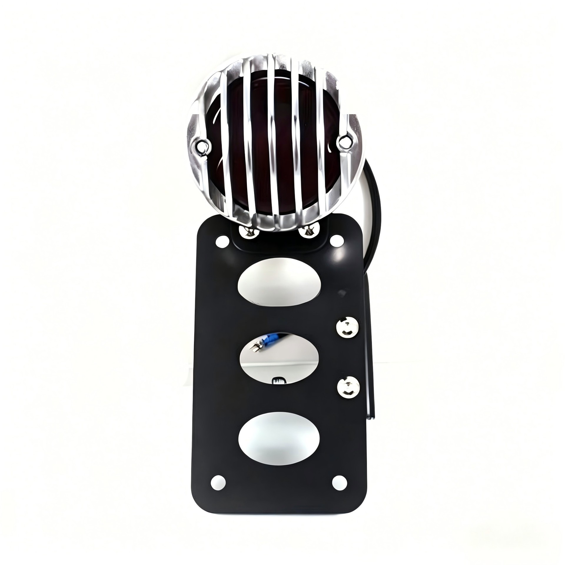 Off-road vehicle and motorcycle modified retro license plate holder with metal cover and tail light, suitable for Harley LED tail lights