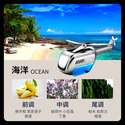 Solar Car Perfume Car Perfplant seat - ocean