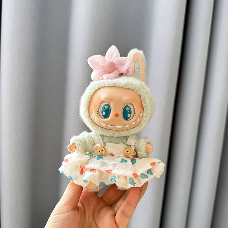 仅售衣服] 一二代钥匙扣La布布衣服挂件拉布布娃衣连衣裙珍珠发饰|undefined
