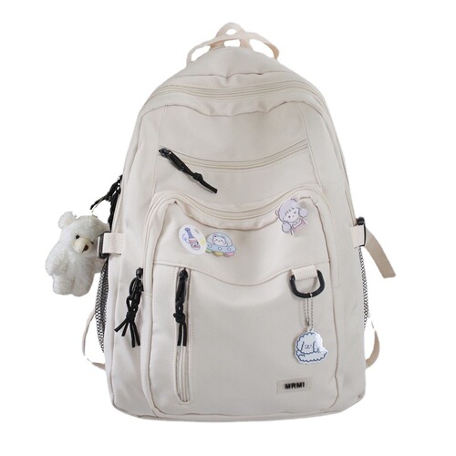 Cross-border large-capacity multi-pocket schoolbag female college student backpack computer bag junior high school student high school campus backpack