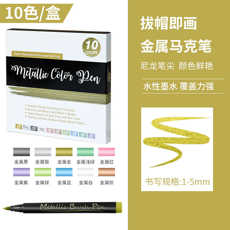 10 colores/caja (cabeza blanda)