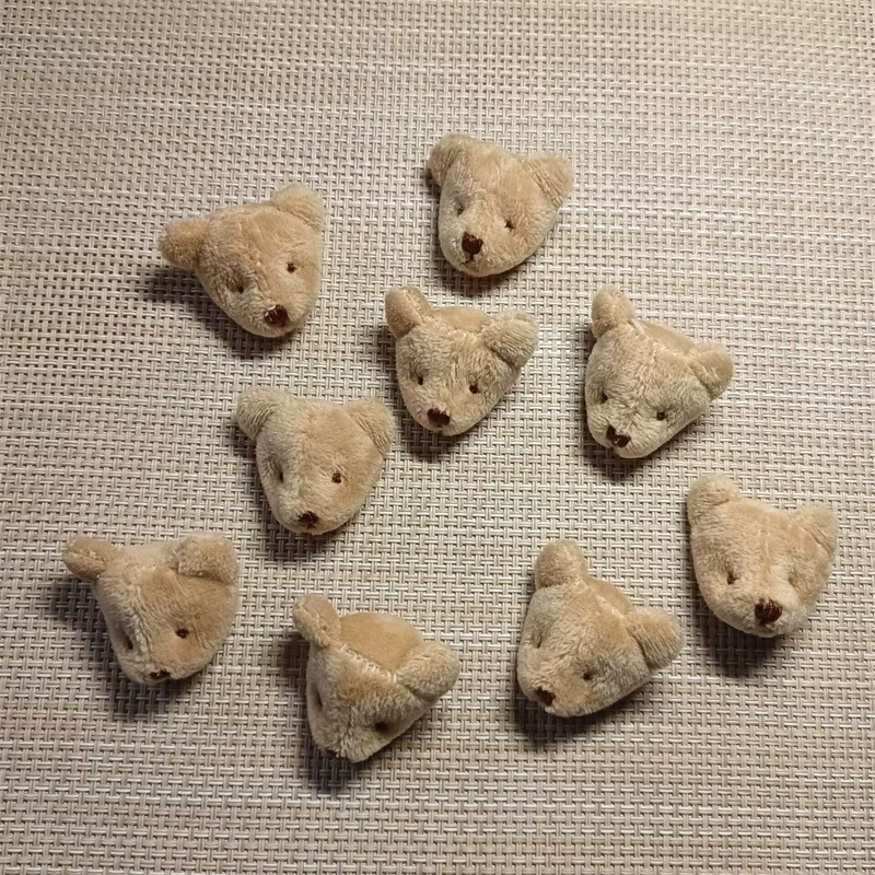 Плюшевая трехмерная кукла, бежовая сумка, украшения с аксессуарами, вспомогательный аксессуар, с маленькими медведями, ручная работа