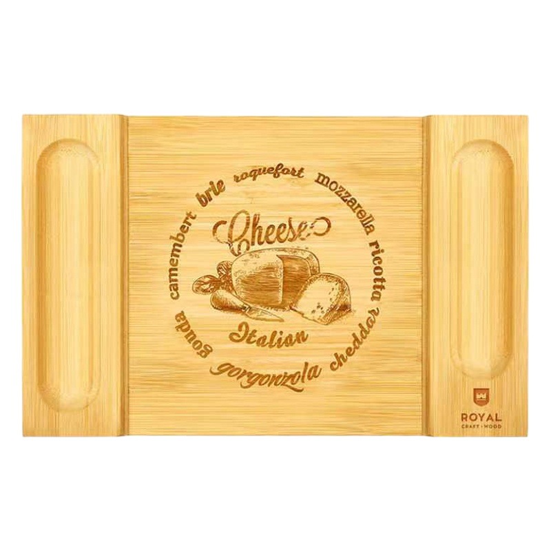 Bandeja de Madera Maciza para Aperitivos, Frutos Secos, Queso, Bandeja Rectangular Creativa de Bambú para Cortar Queso, Tabla de Cortar al por Mayor