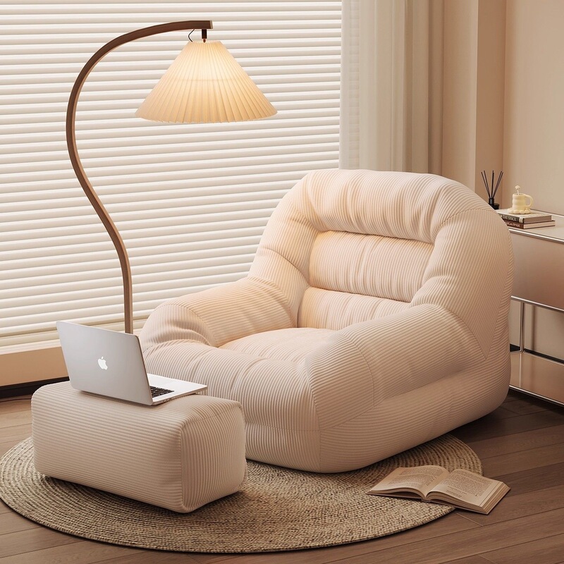 Lazy person's small sofa for the living room, single recliner for lounging and sleeping, leisure chair for the bedroom, balcony, or tatami, suitable for small spaces Lazy person's small sofa for the living room, single recliner for lounging and sleeping, leisure chair for the bedroom, balcony, or tatami, suitable for small spaces