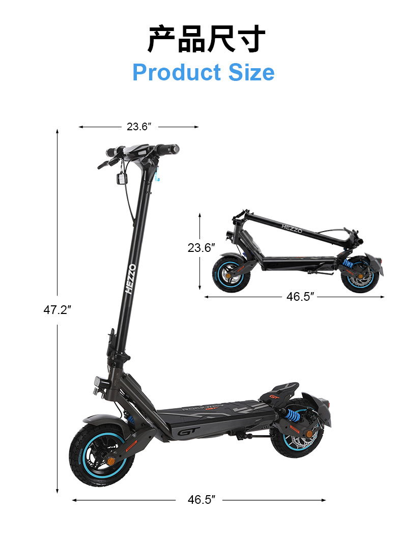 Cross-border exclusive supply of German ABE-certified electric scooters 10inch All-terrain off-road foldable scooters