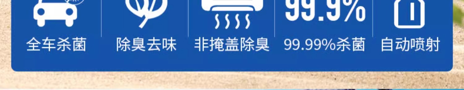 Suitable for Car Interior Odor Removal, Car Deodorization, Air Conditioner Sterilization, Antibacterial Spray, Car Deodorizing Artifact Air