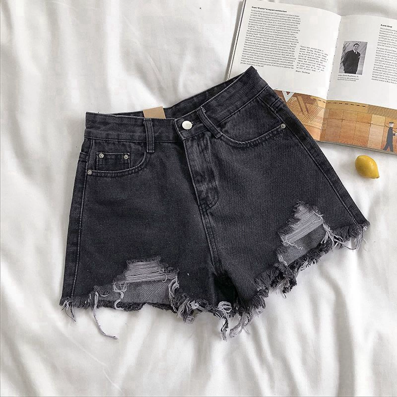 Джинсовые шорты / юбка 'Tide' для детей, distressed A-line лето, облегающие или свободного кроя