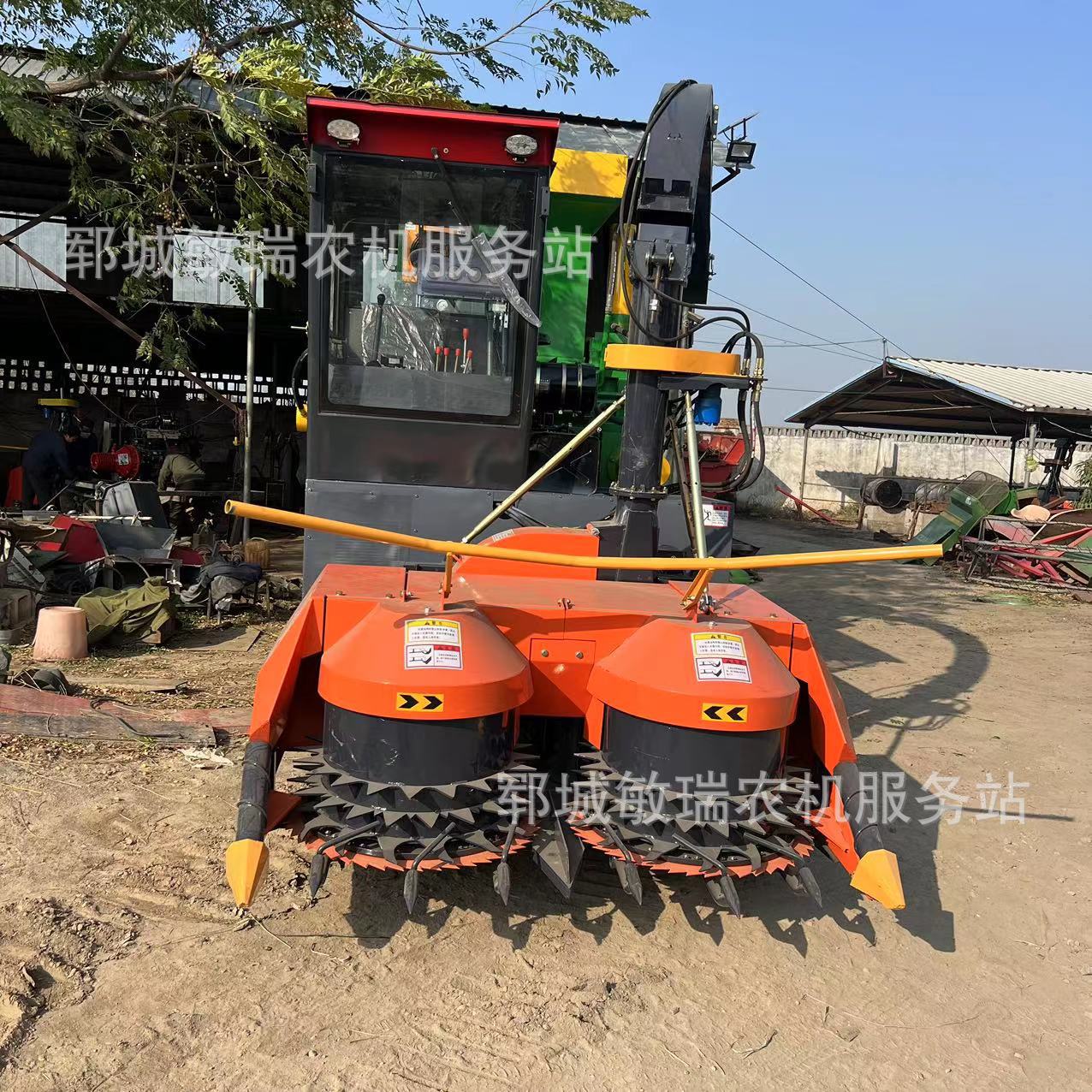 青黄储收割打包一体机履带式圆盘青储机液压打包机牧草秸秆收割机