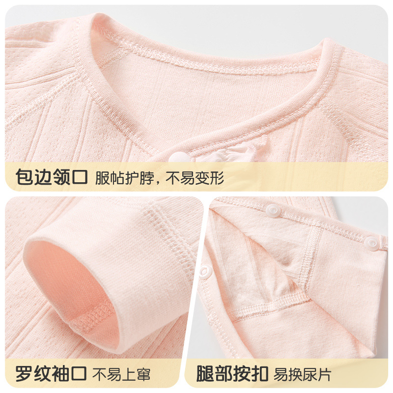 Ropa de bebé recién nacido para primavera, otoño y principios de invierno, 100% algodón puro, pelele estilo kimono de capa base fina para bebés de 3 meses, mono para recién nacido. image 5
