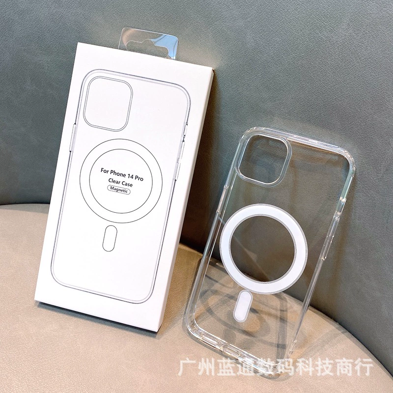 Телефонный чехол из прозрачного акрила совместимый с Apple, беспроводной чехол-зарядка для iPhone 17, iphone, 16promax