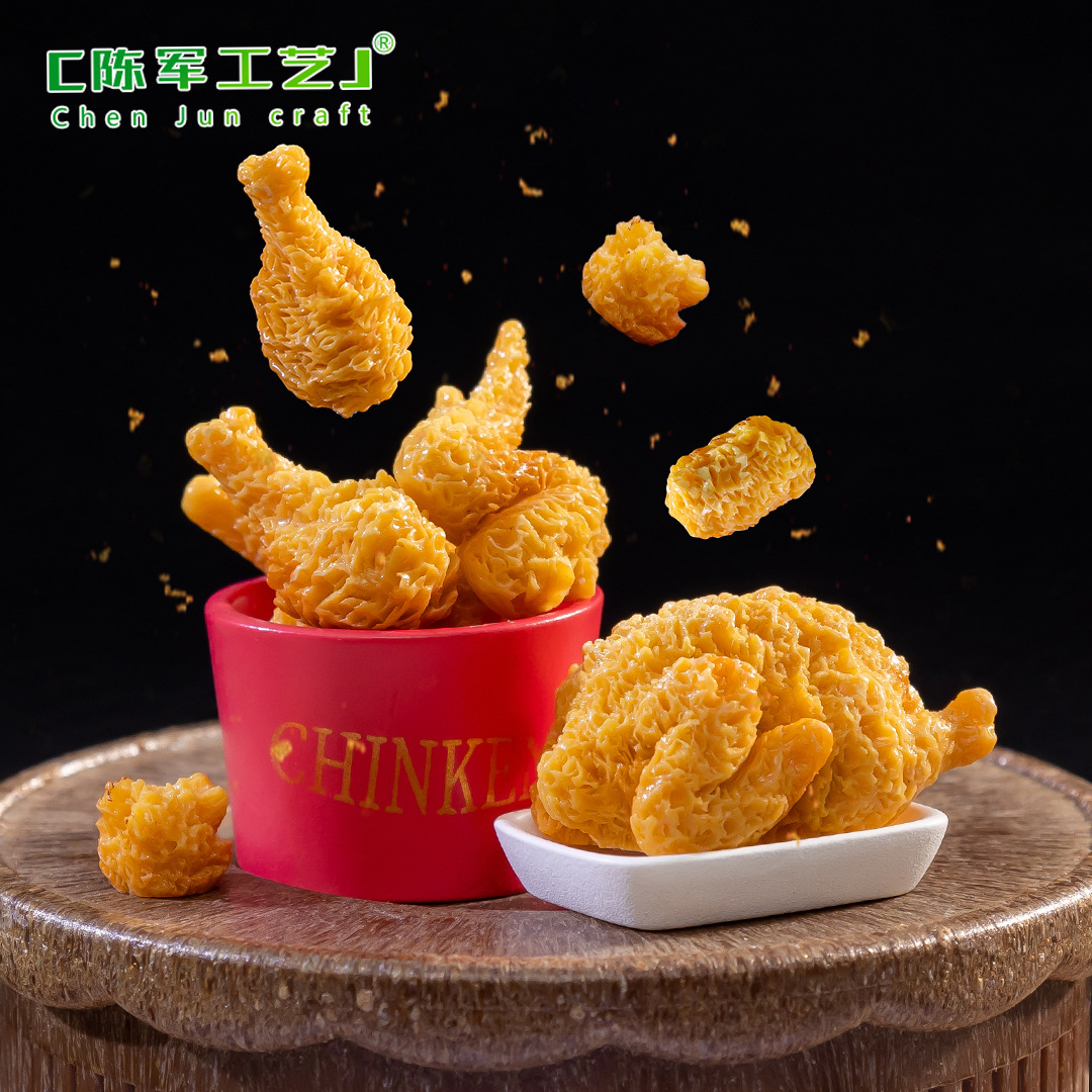 微景观创意写实炸鸡桶鸡腿食玩 DIY装饰品配件迷你微缩桌面小摆件