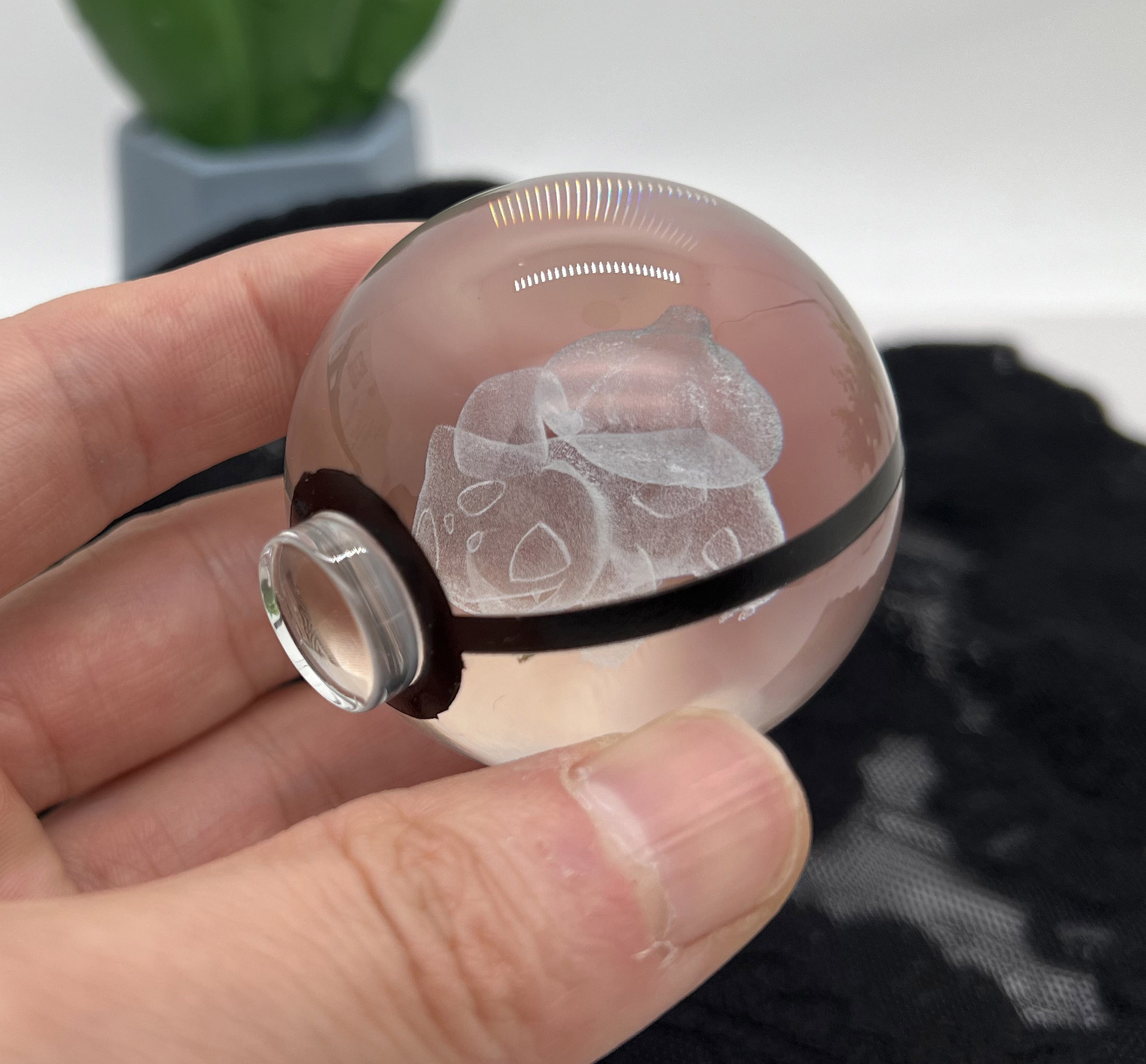 Exclusivo transfronterizo nueva serie de Navidad BOLA DE elfo Pokemon bola de cristal periférica super gigante dragón de pulverización de fuego luz nocturna