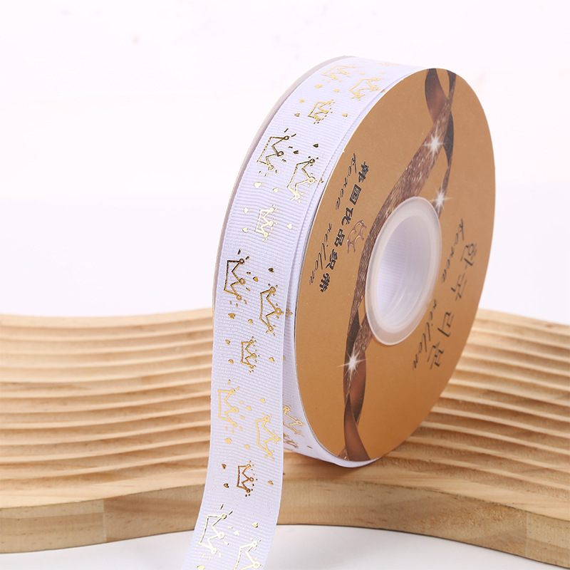 Nuevo estilo hecho a mano cinta gilding corona hilo cinta caja de regalo cinta de embalaje cinta de suministro directo de fábrica al por mayor
